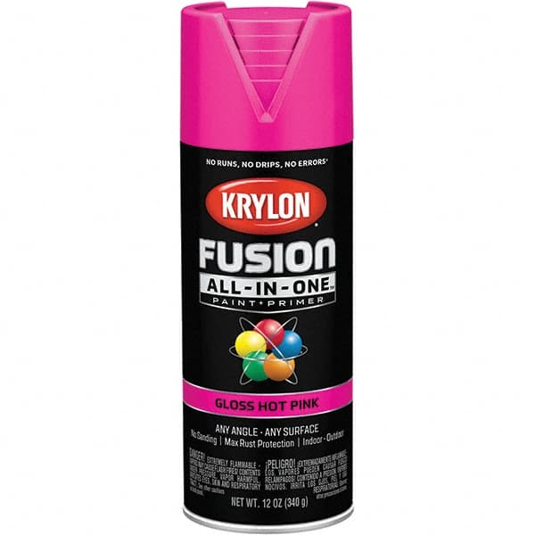 Krylon - Spray Paints Type: Acrylic Enamel Spray Paint Color: Hot Pink - Eagle Tool & Supply