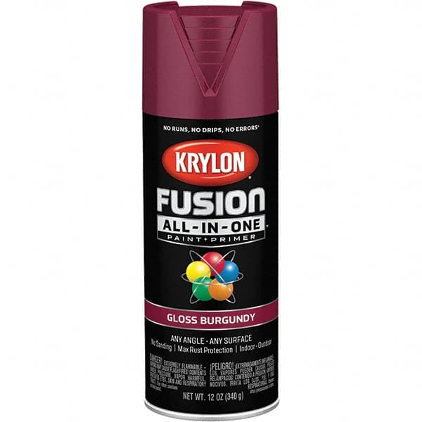 Krylon - Spray Paints Type: Acrylic Enamel Spray Paint Color: Burgundy - Eagle Tool & Supply