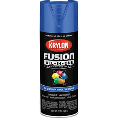 Krylon - Spray Paints Type: Acrylic Enamel Spray Paint Color: Patriotic Blue - Eagle Tool & Supply