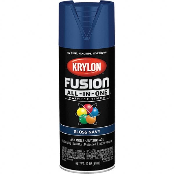 Krylon - Spray Paints Type: Acrylic Enamel Spray Paint Color: Navy - Eagle Tool & Supply