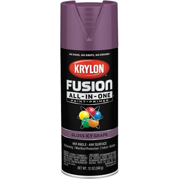 Krylon - Spray Paints Type: Acrylic Enamel Spray Paint Color: Icy Grape - Eagle Tool & Supply