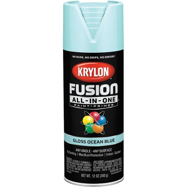 Krylon - Spray Paints Type: Acrylic Enamel Spray Paint Color: Ocean Blue - Eagle Tool & Supply