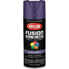 Krylon - Spray Paints Type: Acrylic Enamel Spray Paint Color: Purple - Eagle Tool & Supply