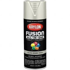 Krylon - Spray Paints Type: Acrylic Enamel Spray Paint Color: River Rock - Eagle Tool & Supply