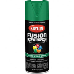 Krylon - Spray Paints Type: Acrylic Enamel Spray Paint Color: Spring Grass - Eagle Tool & Supply