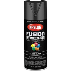 Krylon - Spray Paints Type: Acrylic Enamel Spray Paint Color: Black - Eagle Tool & Supply