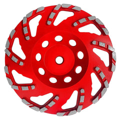 Tool & Cutter Grinding Wheels; Wheel Type: Cup Wheel; Wheel Diameter (Inch): 7; Abrasive Material: Diamond; Grade: Premium; Grit: 0; Maximum Rpm: 8450.000; Wet/Dry Operation: Dry; Wheel Color: Red; Face Width (Inch): 7; Hole Thread Size: 5/8-11