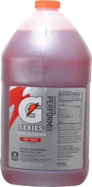 Gatorade - 1 Gal Bottle Fruit Punch Activity Drink - Liquid Concentrate, Yields 6 Gal - Eagle Tool & Supply