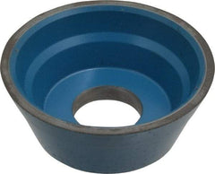 Norton - 3-3/4" Diam, 1-1/4" Hole Size, 1-1/2" Overall Thickness, 120 Grit, Type 11 Tool & Cutter Grinding Wheel - Fine Grade, Diamond, R Hardness, Resinoid Bond - Eagle Tool & Supply