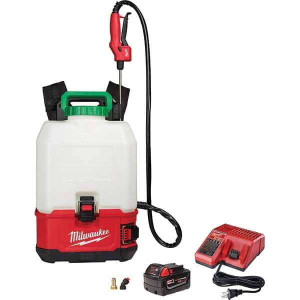 Garden & Pump Sprayers; Sprayer Type: Backpack Sprayer; Chemical Safe: Yes; Tank Material: High Density Polyethylene; Volume Capacity: 4 gal (US); Maximum Sprayer Pressure: 120 psi; Seal/Gasket Material: Viton; Adjustable Nozzle: Yes; Features: Interchang