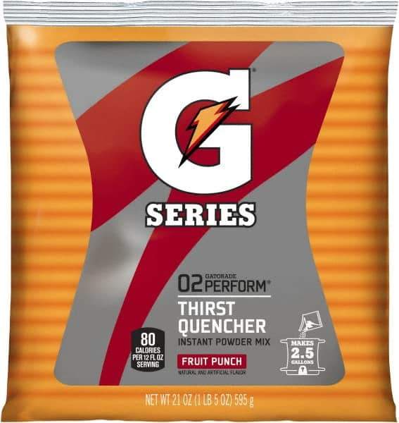 Gatorade - 21 oz Pack Fruit Punch Activity Drink - Powdered, Yields 2.5 Gal - Eagle Tool & Supply