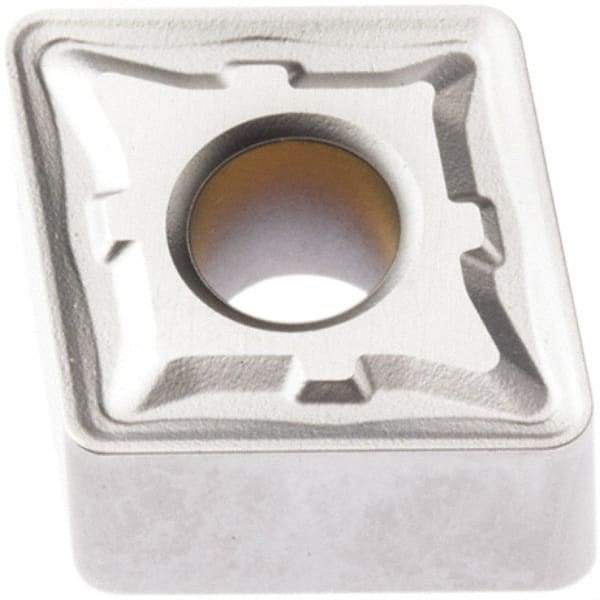 Seco - CNMG643 M5 Grade TP1501 Carbide Turning Insert - Al2O3 Finish, 80° Diamond, 3/4" Inscr Circle, 1/4" Thick, 3/64" Corner Radius - Eagle Tool & Supply