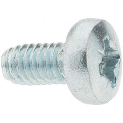 Value Collection - M4x0.7 Coarse 10mm Long Pozi Thread Cutting Screw - Eagle Tool & Supply