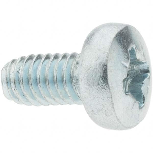 Value Collection - M4x0.7 Coarse 25mm Long Pozi Thread Cutting Screw - Eagle Tool & Supply
