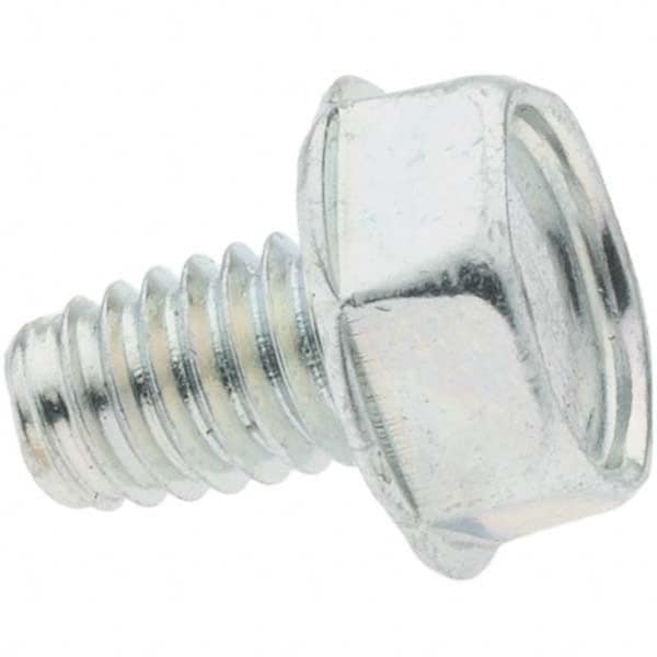 Value Collection - M4x0.7 Coarse 30mm Long Hex Thread Cutting Screw - Eagle Tool & Supply