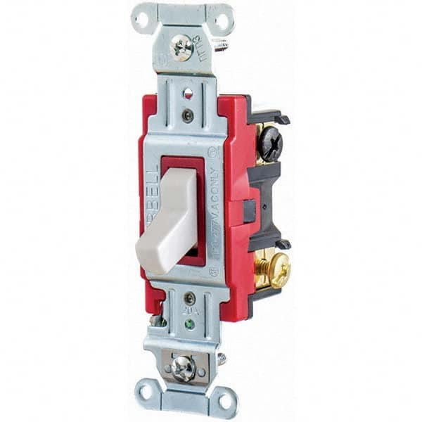 Hubbell Wiring Device-Kellems - Toggle Switches Switch Type: Heavy Duty Switch Sequence: Off-On - Eagle Tool & Supply