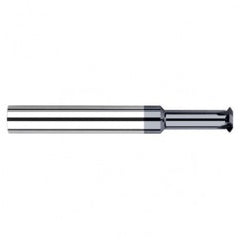 0.0800″ Cutter Diameter × 0.2500″ (1/4″) Reach Carbide Single Form #4 Thread Milling Cutter for Hardened Steels, 3 Flutes, AlTiN Nano Coated - Eagle Tool & Supply