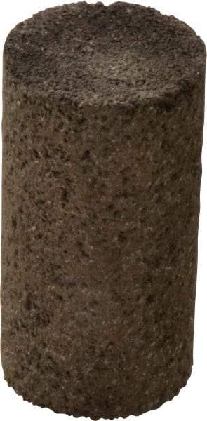 Norton - Type 18, 1-1/2" Max Diam, 3" Head Thickness, 24 Grit Square Tip Plug - Aluminum Oxide, Very Coarse Grade, 5/8-11 Shank Thread - Eagle Tool & Supply