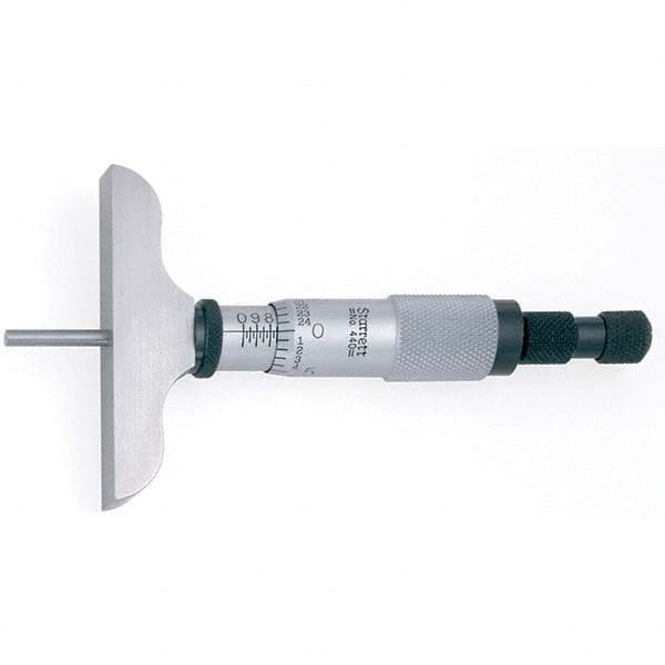 Starrett - Mechanical Micrometer Heads Minimum Measurement (Decimal Inch): 0.0000 Maximum Measurement (Decimal Inch): 1.0000 - Eagle Tool & Supply