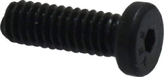 Value Collection - #8-32 UNC Hex Socket Drive, Low Socket Cap Screw - Alloy Steel, Black Oxide Finish, Fully Threaded, 1/2" Length Under Head - Eagle Tool & Supply