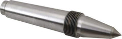 Riten - 5/8" Head Diam, Carbide-Tipped Steel Long Point Solid Dead Center - 4MT Morse Taper, 5/8" Point Diam, 2-9/32" Point Length, 3-3/32" OAL - Eagle Tool & Supply