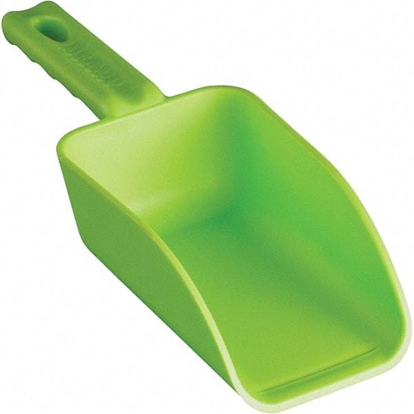 Remco - 32 oz Lime Polypropylene Flat Bottom Scoop - 4.3" Wide x 3" Deep Bowl, 4-1/2" Handle Length, 11-1/2" OAL - Eagle Tool & Supply