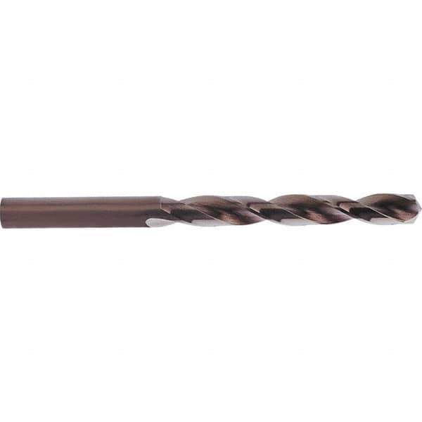 Guhring - 6.4mm 135° Cobalt Jobber Drill - Bronze Oxide Finish, Right Hand Cut, Parabolic Flute, Straight Shank, 101mm OAL, Split Point - Eagle Tool & Supply