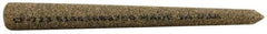 Norton - 3" Long x 5/16" Diam x 5/16" Thick, Aluminum Oxide Sharpening Stone - Round Pointed, Coarse Grade - Eagle Tool & Supply