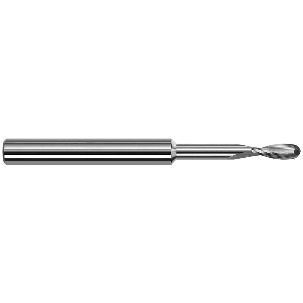 Harvey Tool - Ball End Mills; Mill Diameter (Inch): 3/32 ; Mill Diameter (Decimal Inch): 0.0937 ; Number of Flutes: 2 ; Length of Cut (Decimal Inch): 0.2790 ; Material: Solid Carbide ; Overall Length (Inch): 2