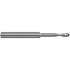 Harvey Tool - Ball End Mills; Mill Diameter (Inch): 3/32 ; Mill Diameter (Decimal Inch): 0.0937 ; Number of Flutes: 2 ; Length of Cut (Decimal Inch): 0.2790 ; Material: Solid Carbide ; Overall Length (Inch): 2