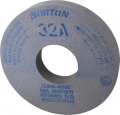 Norton - 14" Diam x 5" Hole x 2" Thick, K Hardness, 46 Grit Surface Grinding Wheel - Aluminum Oxide, Type 1, Coarse Grade, 1,800 Max RPM, Vitrified Bond, No Recess - Eagle Tool & Supply