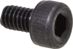 Value Collection - M2.5x0.45 Metric Coarse Hex Socket Drive, Socket Cap Screw - Grade 12.9 Alloy Steel, Black Oxide Finish, Fully Threaded, 4mm Length Under Head - Eagle Tool & Supply
