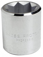 Proto - 3/8", 1/2" Drive, Standard Hand Socket - 8 Points, 1-7/16" OAL, Alloy Steel, Chrome Finish - Eagle Tool & Supply