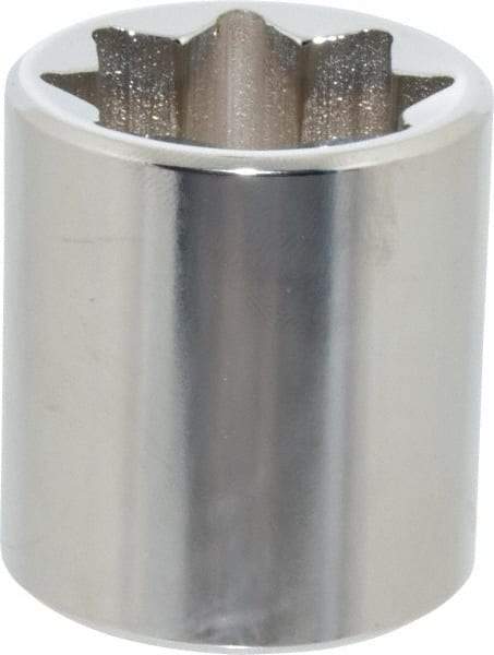 Proto - 7/8", 1/2" Drive, Standard Hand Socket - 8 Points, 1-5/8" OAL, Alloy Steel, Chrome Finish - Eagle Tool & Supply