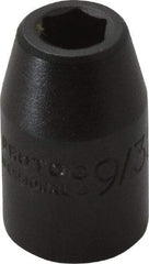 Proto - 3/8" Drive 9/32" Standard Impact Socket - 6 Points, 1-3/32" OAL - Eagle Tool & Supply