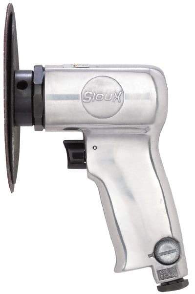 Sioux Tools - 4-1/2" Max Disc, 14,000 RPM, Pneumatic Handheld Disc Sander - 12 CFM, 1/4 NPT Inlet, 0.63 hp, 90 psi - Eagle Tool & Supply