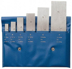 PEC Tools - 3/8 to 2-1/4 Inch Adjustable Parallel Set - Includes Vinyl Pouch, 6 Pieces - Eagle Tool & Supply