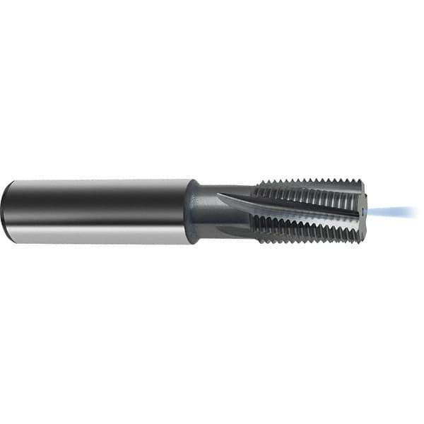 Guhring - 7/8-14 UNC/UNF , 15.95mm Cut Diam, 5 Flute Solid Carbide Helical Flute Thread Mill - Internal Thread, 25mm LOC, 90mm OAL, 16mm Shank Diam - Eagle Tool & Supply