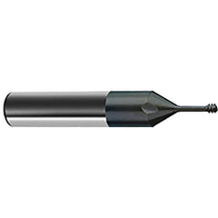 Guhring - #12-28 UNF , 4.2mm Cut Diam, 4 Flute Solid Carbide Helical Flute Thread Mill - Internal Thread, 2.7mm LOC, 58mm OAL, 6mm Shank Diam - Eagle Tool & Supply