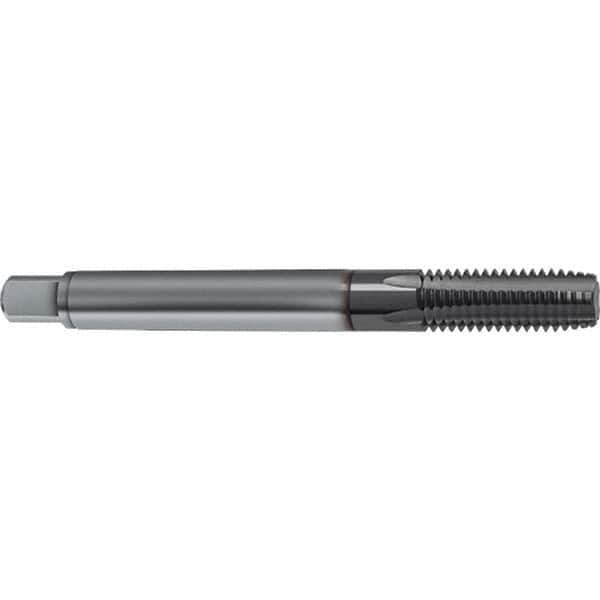 Guhring - M12x1.50 Metric 5 Flute 6HX Plug Spiral Flute Tap - Solid Carbide, TiCN Finish, 100mm OAL, Right Hand Flute, Right Hand Thread, D4/D5, Series 1161 - Eagle Tool & Supply