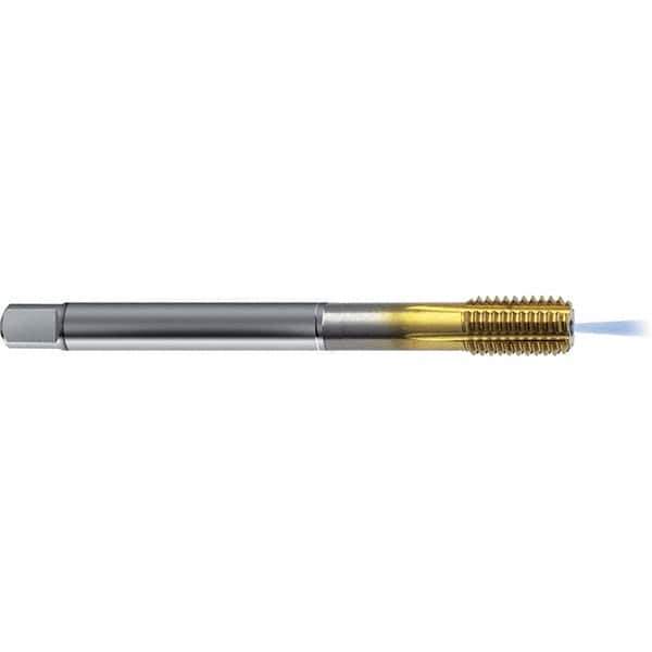 Guhring - #10-24 UNC 2BX H6/H7 Thread Limit Bottoming Thread Forming Tap - High Speed Steel, TiN Finish, 2.756" OAL, Right Hand Thread, Series 4383 - Exact Industrial Supply