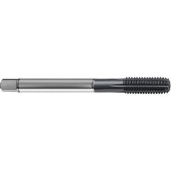 Guhring - #12-24 UNC 2BX H6/H7 Thread Limit Modified Bottoming Thread Forming Tap - High Speed Steel, TiCN Finish, 3.15" OAL, Right Hand Thread, Series 4377 - Eagle Tool & Supply