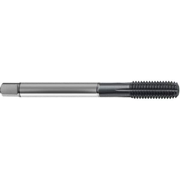 Guhring - #10-32 UNF 2BX H5/H6 Thread Limit Modified Bottoming Thread Forming Tap - High Speed Steel, TiCN Finish, 2.756" OAL, Right Hand Thread, Series 4378 - Eagle Tool & Supply