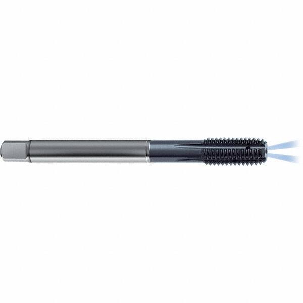 Guhring - 3/8-24 UNF 2BX H7/H8 Thread Limit Modified Bottoming Thread Forming Tap - High Speed Steel, TiCN Finish, 3.543" OAL, Right Hand Thread, Series 4380 - Eagle Tool & Supply