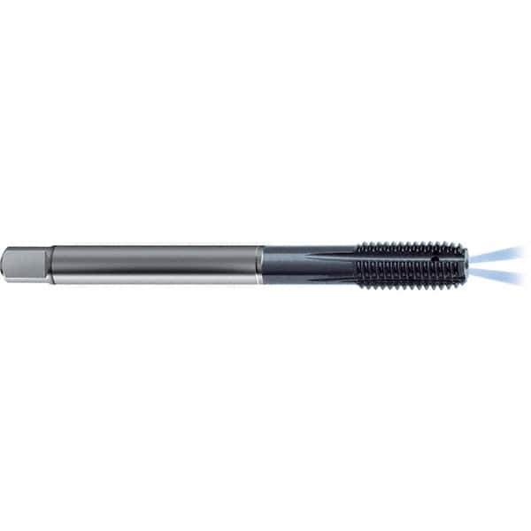 Guhring - 9/16-18 UNF 2BX H8/H9 Thread Limit Modified Bottoming Thread Forming Tap - High Speed Steel, TiCN Finish, 3.937" OAL, Right Hand Thread, Series 4380 - Eagle Tool & Supply
