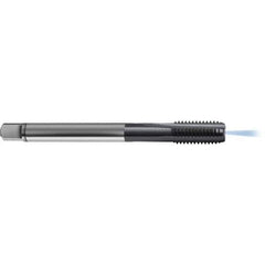 Guhring - M14x1.50 Metric 6HX 3 Flute TiCN Finish High Speed Steel Straight Flute Standard Hand Tap - Modified Bottoming, Right Hand Thread, 100mm OAL, D5/D6 Limit, Through Coolant - Exact Industrial Supply