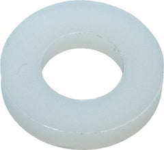 Made in USA - 1/4" Screw, Grade 6/6 Nylon Standard Flat Washer - 6.53mm ID x 1" OD, 2.36mm Thick - Eagle Tool & Supply