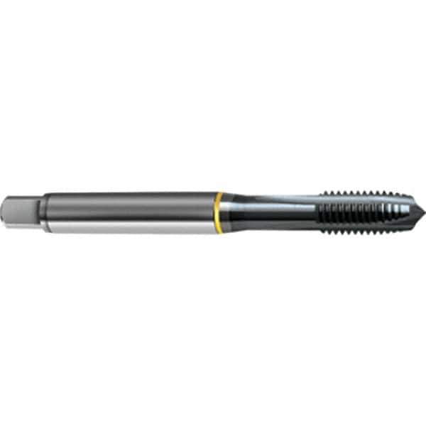 Guhring - 7/8-9 UNC 4 Flute 2B/3B Plug Spiral Point Tap - High Speed Steel, TiCN Finish, 4.689" OAL, Right Hand Thread, H5, Series 4404 - Exact Industrial Supply