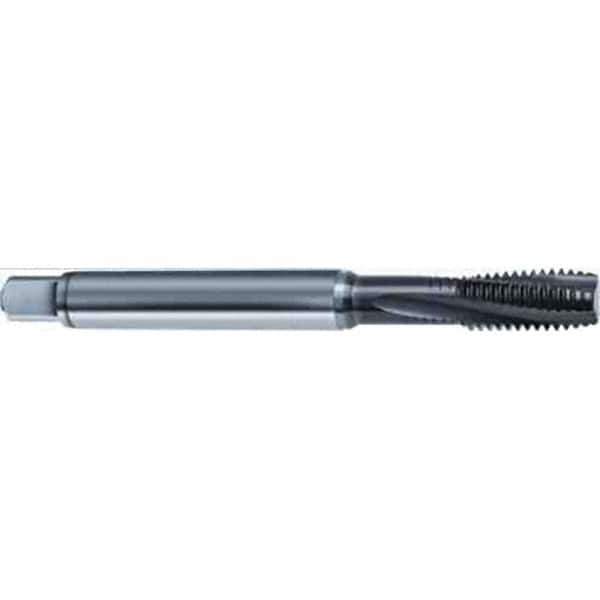 Guhring - M16x2.00 Metric 4 Flute 6HX Modified Bottoming Spiral Flute Tap - High Speed Steel, TiAlN Finish, 110mm OAL, Right Hand Flute, Right Hand Thread, D7/D8, Series 2920 - Eagle Tool & Supply