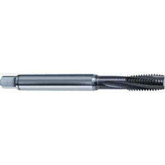 Guhring - M16x2.00 Metric 4 Flute 6HX Modified Bottoming Spiral Flute Tap - High Speed Steel, TiAlN Finish, 110mm OAL, Right Hand Flute, Right Hand Thread, D7/D8, Series 2920 - Eagle Tool & Supply